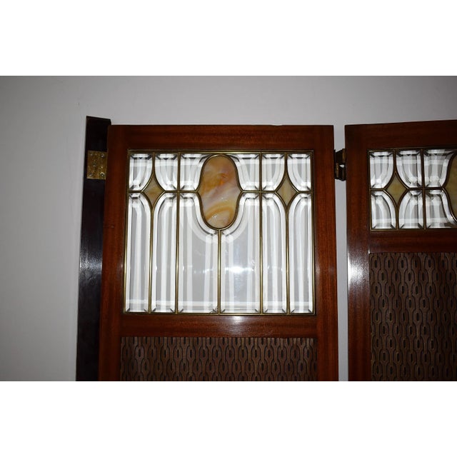 Antique Art Nouveau Folding Screen, Vienna For Sale - Image 4 of 8