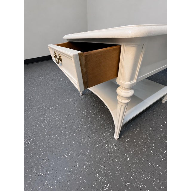 1970's Neoclassical Henredon Painted Nightstands- A Pair For Sale - Image 9 of 11