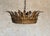 Gold Spanish Feathered Crown Ceiling Fixture For Sale - Image 8 of 12