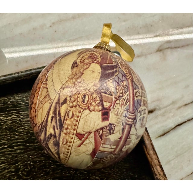 Late 20th Century French Decoupage Handmade Ornaments S/3 For Sale - Image 5 of 5