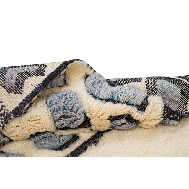 Hand-Knotted Wool Rug by Azele Studio For Sale - Image 6 of 12