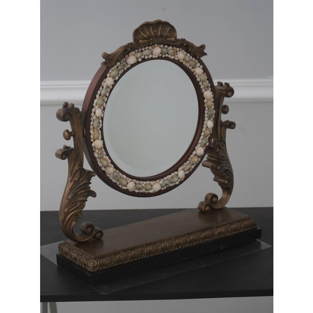 Age: Approx: 25 Years Old Details: Beveled Glass High Quality Construction Quality Brass Frame Traditional Style Ornate...