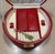Vintage Wolf Leather Jewelry Box, Pebbled Red, Brand New - Never Used, Lock & Key, Mirror For Sale - Image 12 of 13
