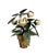Hollywood Regency Vintage Italian Gilt Tole Potted White Roses Floral / Flowers / Rose Floral Arrangement / Sculpture For Sale - Image 3 of 9