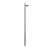 Kenneth Ludwig Chicago Saldar Gray Teardrop Contemporary Mirror with Black Metal Hook For Sale - Image 4 of 11