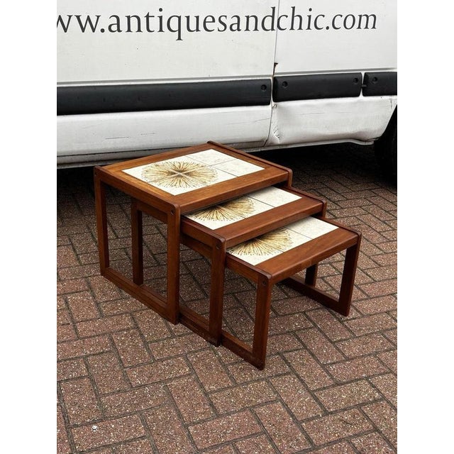 Mid-Century Nest of Tables, Set of 3 For Sale - Image 9 of 12
