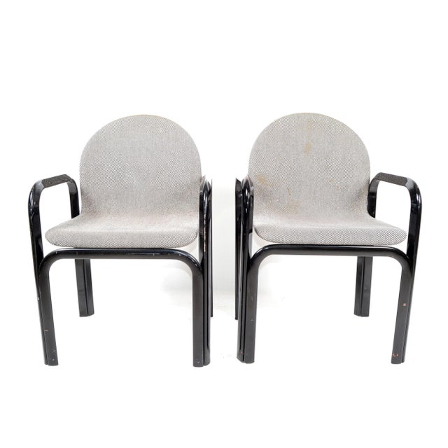 Pair of Armchairs or Conference Chairs by Gae Aulenti for Knoll International. We have 5 Sets available. The frames of the...