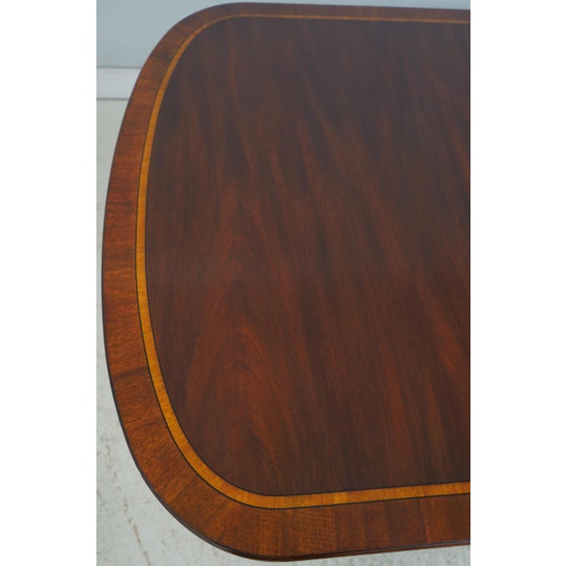 Henkel Harris Mahogany Model 2207 Double Pedestal Dining Table For Sale - Image 9 of 18