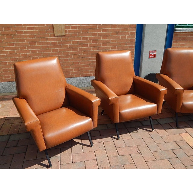 Italian Armchairs, 1950s, Set of 4 For Sale - Image 13 of 14