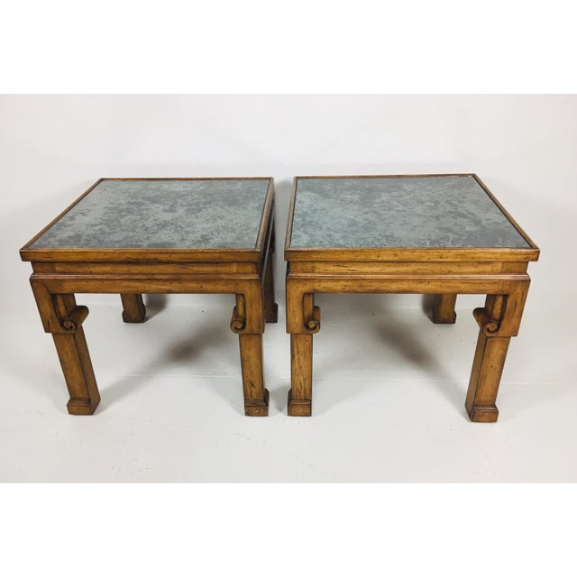 Asian Inspired Side Tables a Pair Chairish