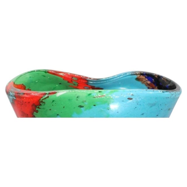 Mid 20th Century Dino Martens Oriente Murano Art Glass Vase for Aureliano Toso, 1950s For Sale - Image 5 of 14