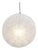 Hush by Oggetti Galvanized Iron Pendant Light, White, Large For Sale