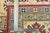Kazak Rug 8'5'' X 10'7'' Red Wool Tribal Geometric Hand-Knotted Oriental Carpet For Sale - Image 12 of 12