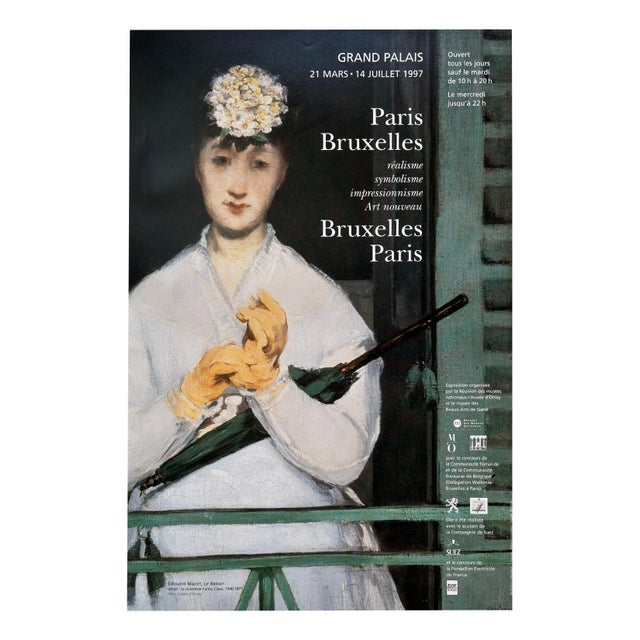 Édouard Manet, Le Balcon (The Balcony) Exhibition Poster, 1997, Lithograph For Sale - Image 7 of 7