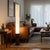 Mid-Century Modern 1980s Tambo Cylindro 60" Accent Floor Lamp - Dark Walnut, Weathered Brass, Frosted Acrylic, Dimmer Switch For Sale - Image 3 of 8