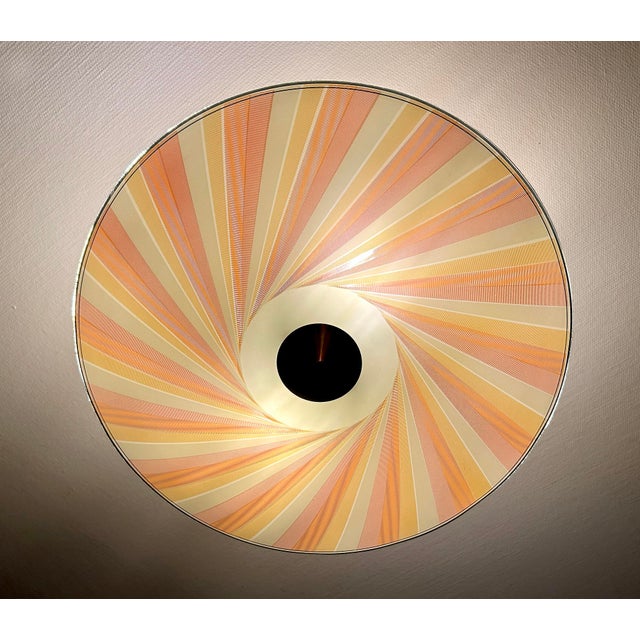 Large Mid-Century Modern Glass Pendant Light, 1970s For Sale - Image 4 of 18