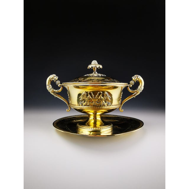Covered Sugar Bowl in Silver-Gilt For Sale - Image 16 of 16