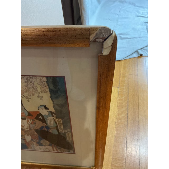 Utagawa Kunisada (Toyokuni Iii) Kabuki Actor Ukiyo-E Triptych For Sale - Image 17 of 17