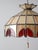 Cream Vintage Tiffany Style Stained Glass Hanging Pendant Light For Sale - Image 8 of 18