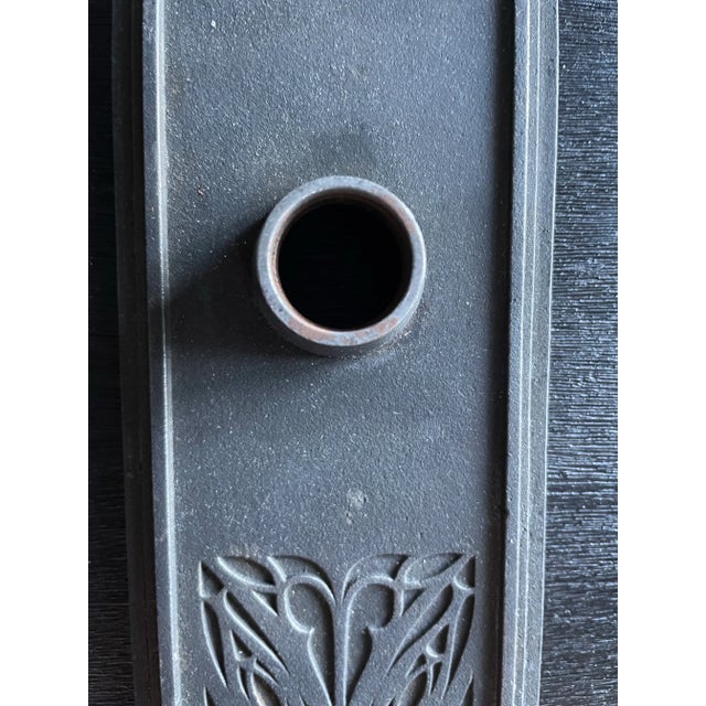 Art Nouveau Antique Louis Sullivan Art Nouveau Ornamental Cast Iron Door Plates For Sale - Image 3 of 5