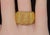 Metal Authentic Vintage Roberto Coin Opera 18k Yellow & Rose Gold Wide Statement Band Ring With Hidden Ruby, Size 7.5 For Sale - Image 7 of 17
