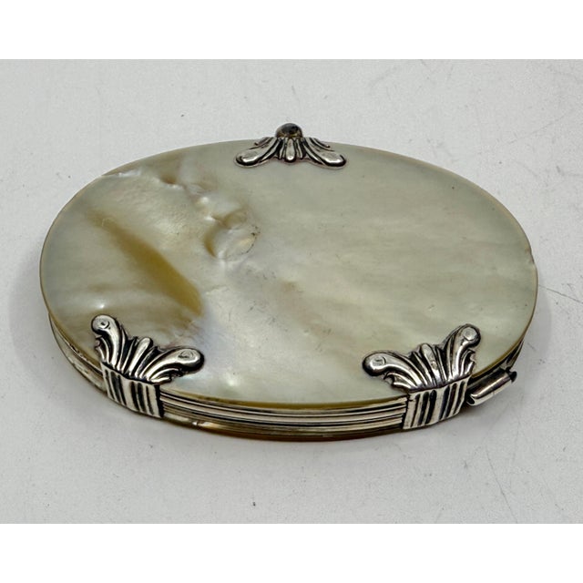 19th Century Victorian Mother of Pearl Folding Looking Glass For Sale - Image 10 of 16
