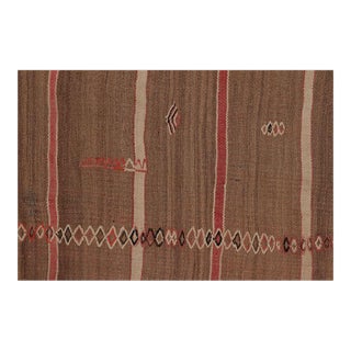 Vintage Moroccan Runner With Tribal Designs & Multicolor Stripes - Rug & Kilim For Sale