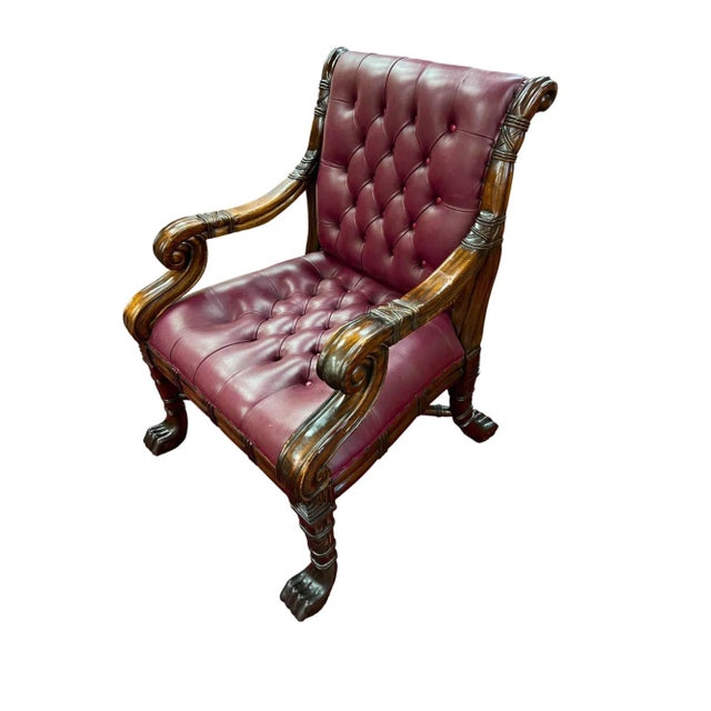 Mid 19th Century William IV / Early Victorian Chesterfield-Style Armchair, Mid-19th Century For Sale - Image 5 of 16