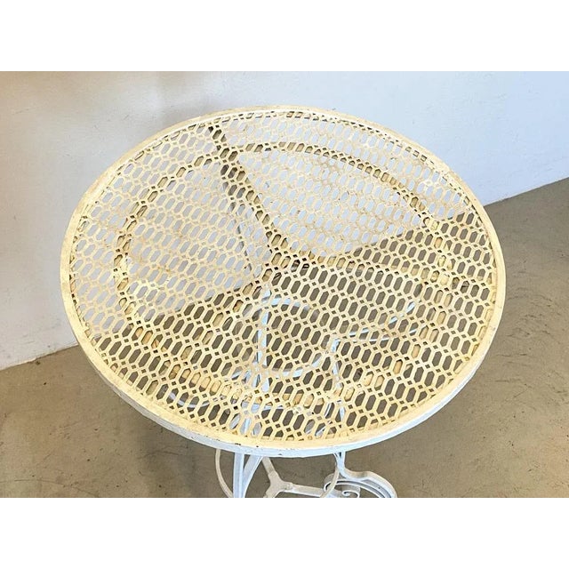 Ivory Wrought Iron Coffee Table, 1930s For Sale - Image 8 of 12