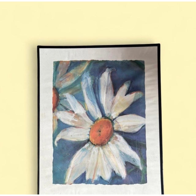 contemporary art print titled "Daisy" is a stunning floral portrait featuring vibrant flowers as its subject. Created with...