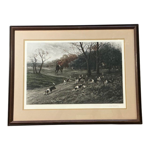 Antique Heywood Hardy (1843-1933) "Breaking Cover" Photogravure For Sale