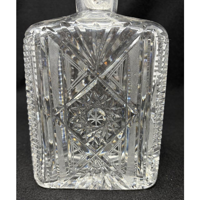 Vintage Cut Crystal Decanter For Sale - Image 4 of 9