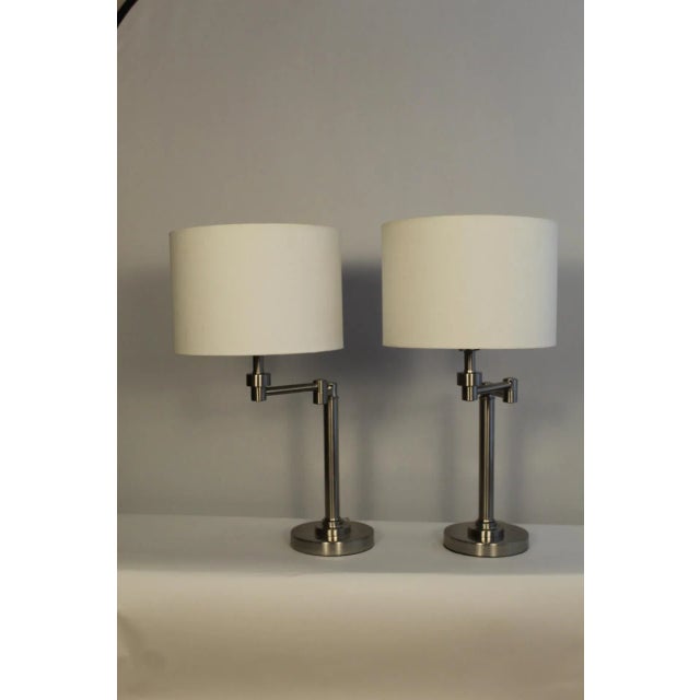 Hanson Style Mid 20th Century Swing Arm Lamps For Sale - Image 9 of 12