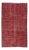 Vintage Turkish Hand-Knotted Red Area Rug - 4′2″ × 6′11″ For Sale