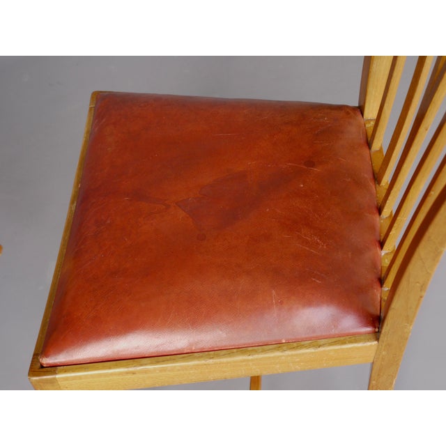 Wood Dining Chairs by Elmar Berkovich for Zijlstra te Joure, 1947, Set of 2 For Sale - Image 7 of 15