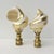 Modern Fiji Shell Lamp Finials in Pearl Finish With 14 Kt Gold Swirls, Original Design, a Pair. For Sale - Image 3 of 3