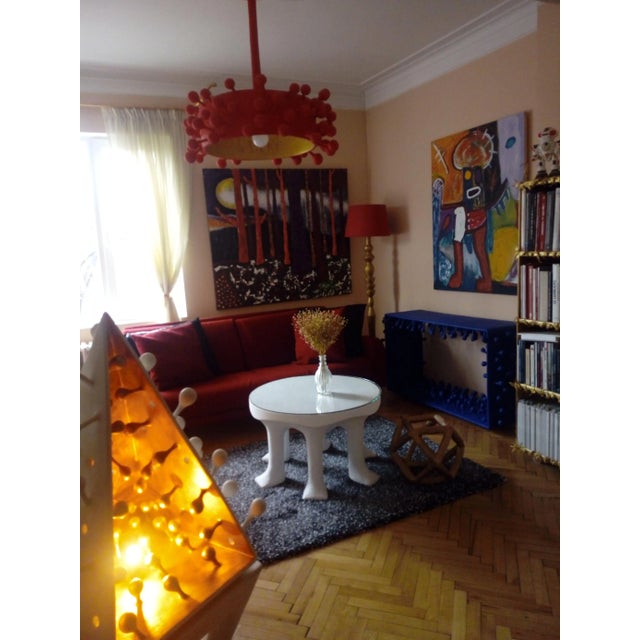 "Enchanted Forest" Large Contemporary Abstract Landscape Acrylic Painting After David Hockney For Sale - Image 12 of 12