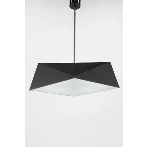 Geometric Pendant Lamp attributed to Josef Hurka, 1970s For Sale - Image 3 of 12