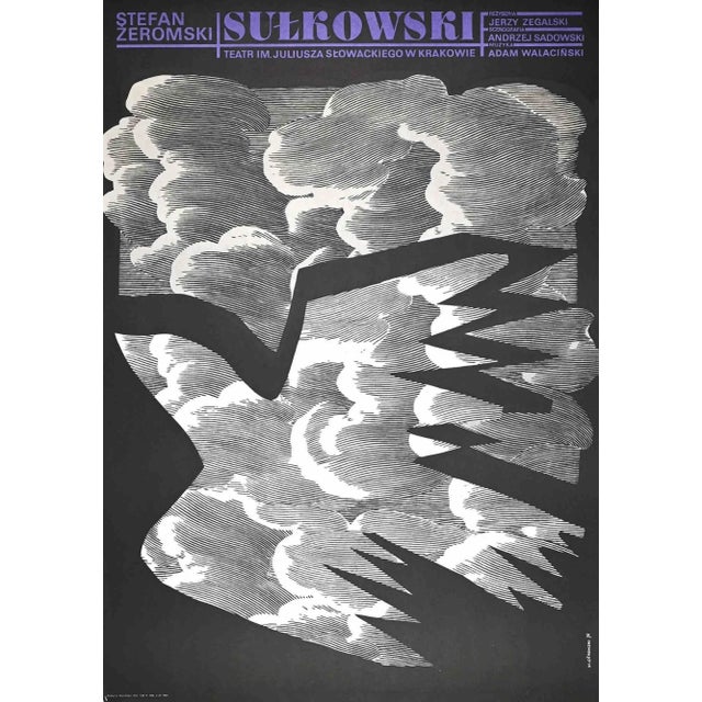 Vintage Poster Krakow Theatre is a vintage offset print realized by M.Gorowski in 1975. The poster was realized for Krakow...