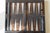 A striking example craftsmanship from the 1970s, this vintage backgammon set is masterfully constructed from richly veined...