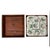 A set of antique Chinese famille rose porcelain nine-piece combined square dishes for sweetmeats or nuts, each dish...