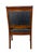 Antique Empire Style Mahogany Armchair With Black Damask Upholstery For Sale - Image 10 of 18