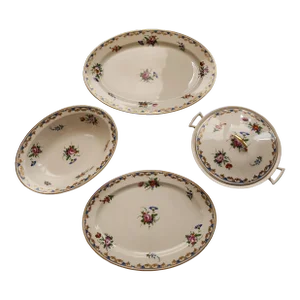 Syracuse China Lady Louise Pattern Serving Dishes