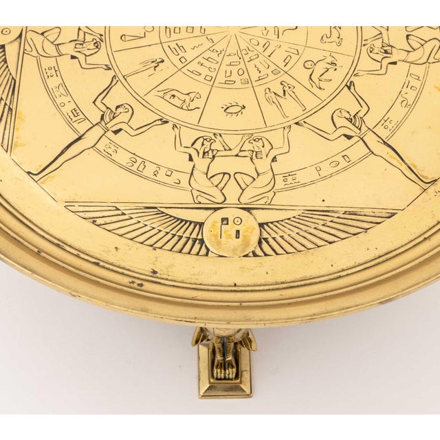 Egyptian Revival Brass Tazza For Sale - Image 4 of 10