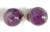 Contemporary Amethyst Sphere Passage Door Knob Set of Two For Sale - Image 3 of 6
