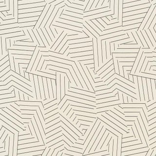 Schumacher X Miles Redd Deconstructed Stripe Ii Fabric in Black For Sale