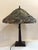 Mid 20th Century Mid 20th Century Tiffany Style Dragonfly Stained Glass Lamp For Sale - Image 5 of 10
