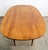 Mid-Century Modern Mid Century Modern Dining Table Attributed to Broyhill Brasilia Walnut Drop Leaf X2 Oval MCM For Sale - Image 3 of 12