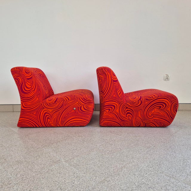 Mid-Century Modern Mid-Century Slipper Chairs, Germany, 1970s, Set of 2 For Sale - Image 3 of 12