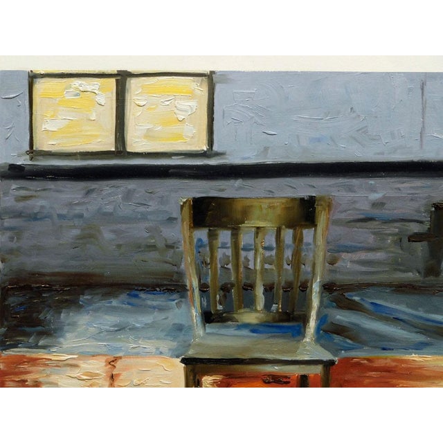 James Thorpe Blue Room Hand Signed Acrylic Landscape For Sale In Denver - Image 6 of 7